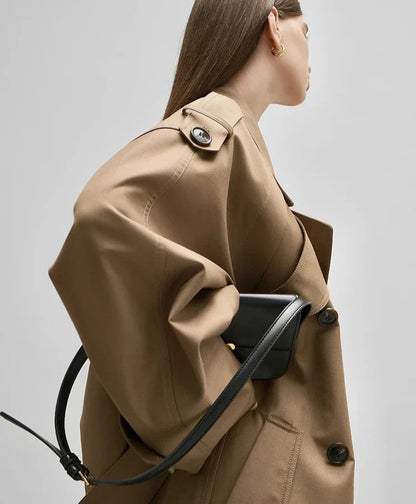 Top Gótico Gema Oversized Khaki Trench Coat