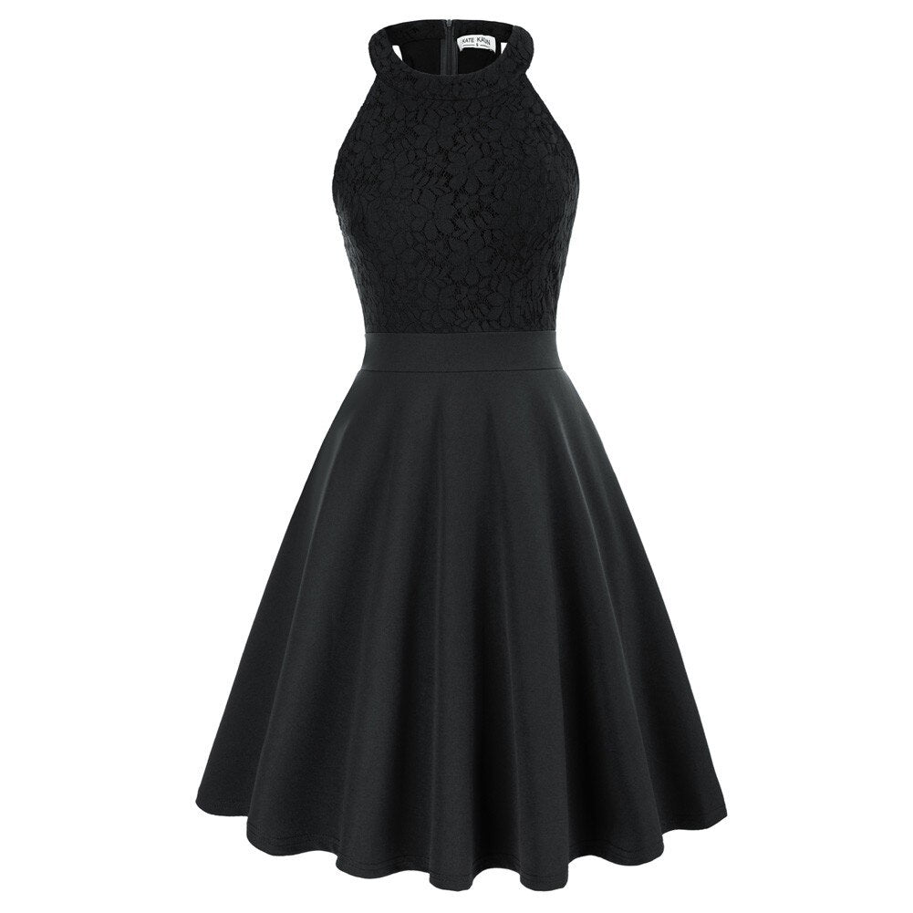 Vestido Gótico Sleeveless Flared