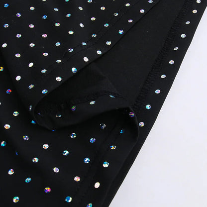 Vestido Gótico Glitter Bodycon Maxi