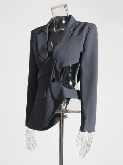 Blazer Gótico Bell Asymmetric Cutout