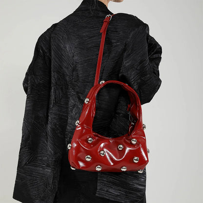 Women's Rivet Shoulder Bolso