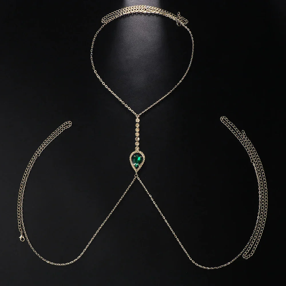 Cadena Green Crystal Chest