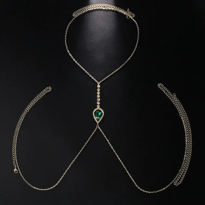 Cadena Green Crystal Chest