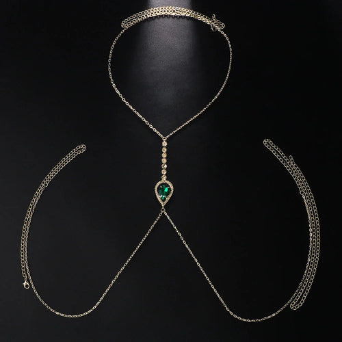 Cadena Green Crystal Chest