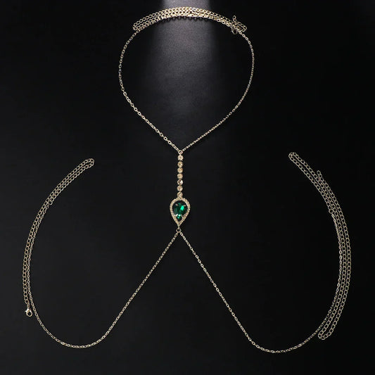 Cadena Green Crystal Chest