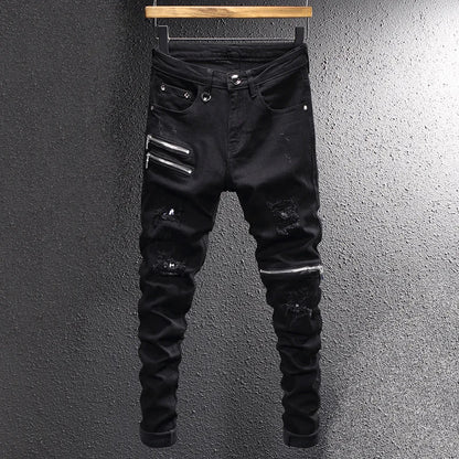 Jeans Punk Masculinos del Caos Urbano