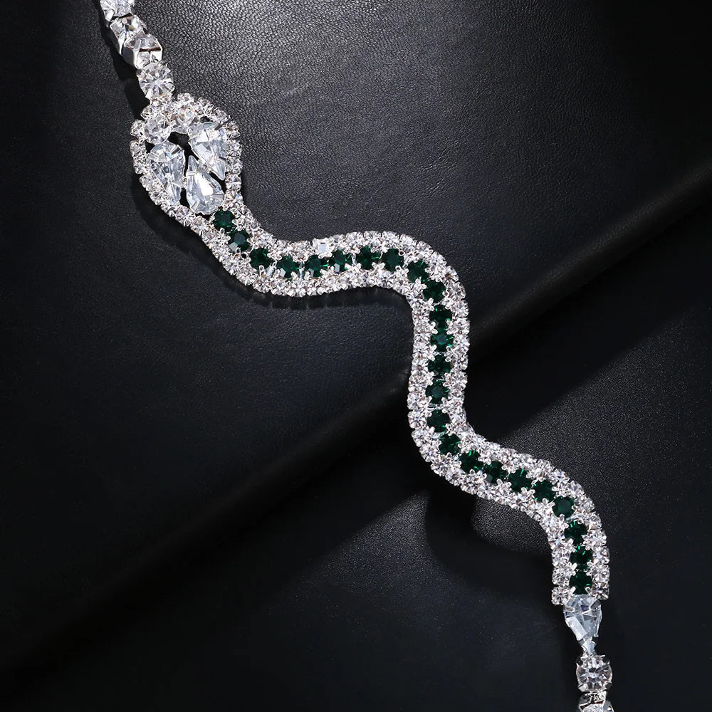 Cadena Snake Green Crystal