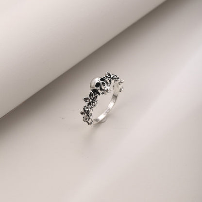 Calavera Flower Anillo del Abismo