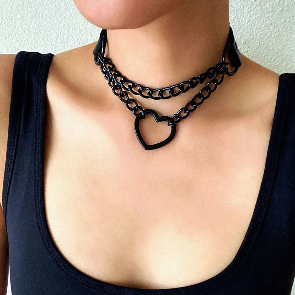 Women's Heart Choker de Ceniza