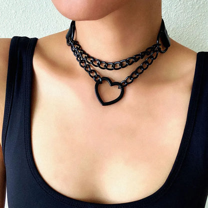 Women's Heart Choker de Ceniza