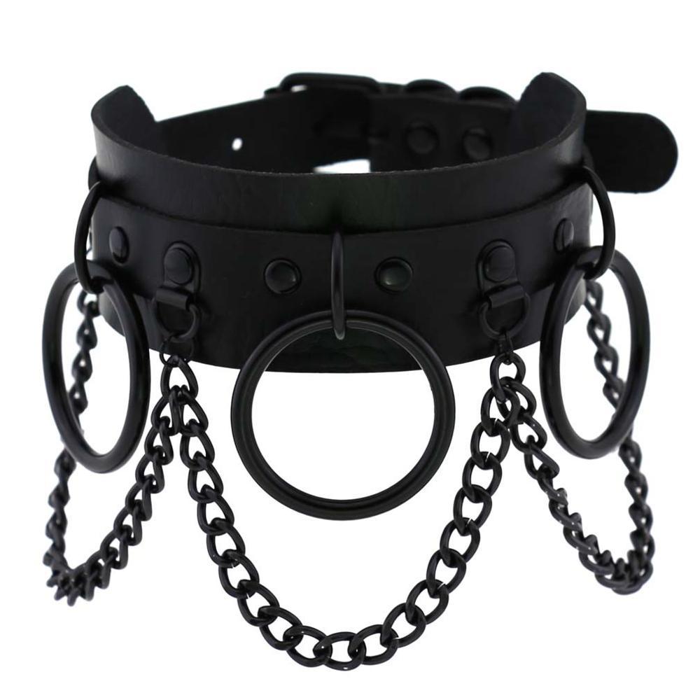 Negro Punk Choker de la Noche Eterna