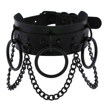 Negro Punk Choker de la Noche Eterna