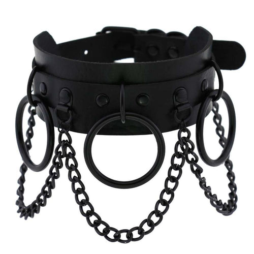 Negro Punk Choker de la Noche Eterna