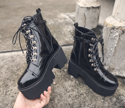 Botas Góticas Leather Chain