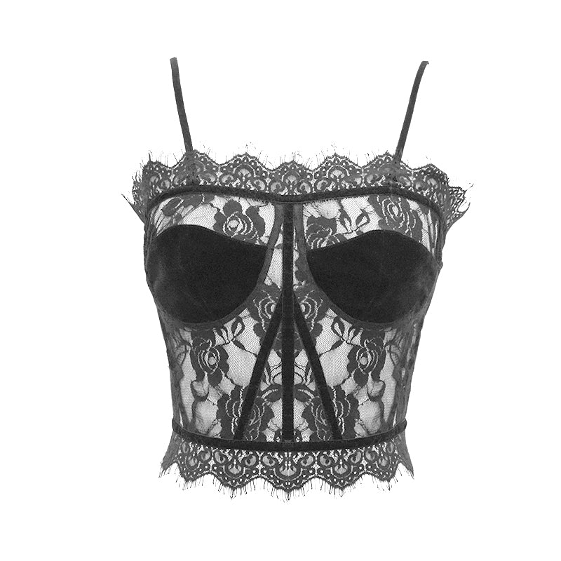 Top Gótico Leona de Encaje
