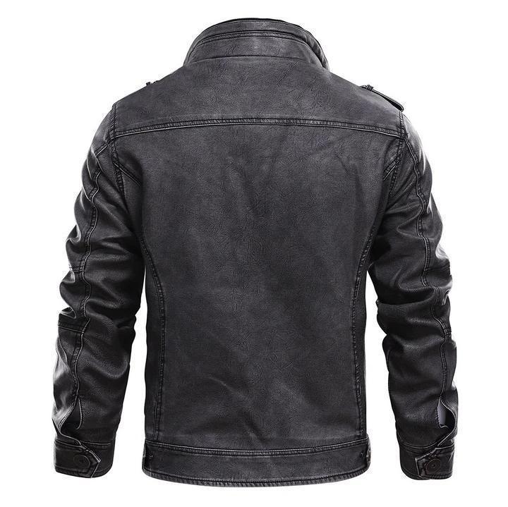Chaqueta de Cuero Biker Gótica