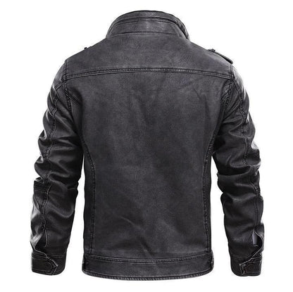 Chaqueta de Cuero Biker Gótica