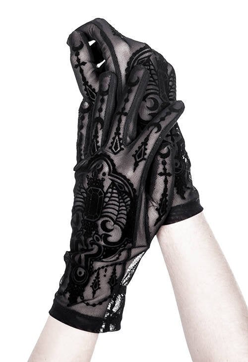 Bejewelled Bat Gloves Profano