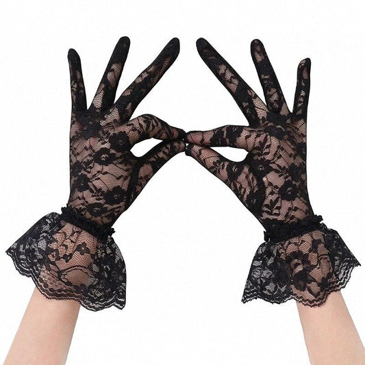 Floral Pattern Gloves del Inframundo