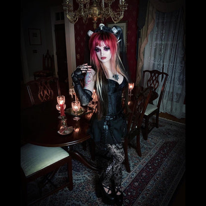 Gótico Vampire Corsé del Inframundo