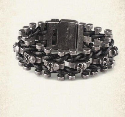 Pulsera de Acero Negro Ritual