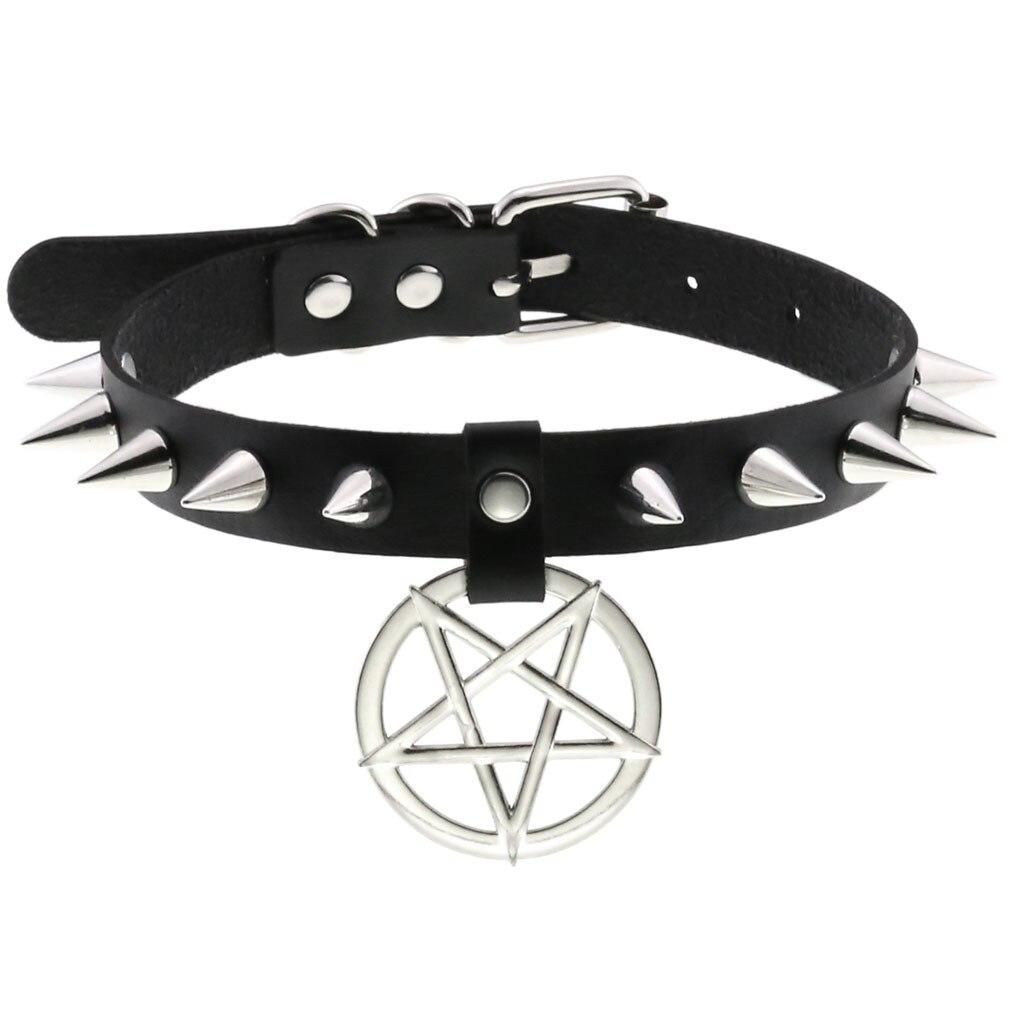Pentagram Choker de Medianoche