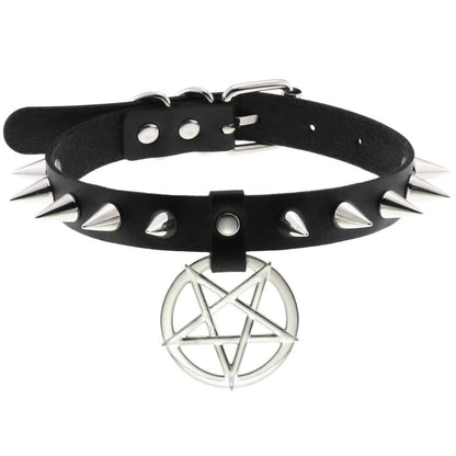 Pentagram Choker de Medianoche