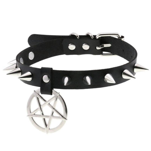 Pentagram Choker de Medianoche