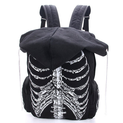Skeleton Hooded Mochila