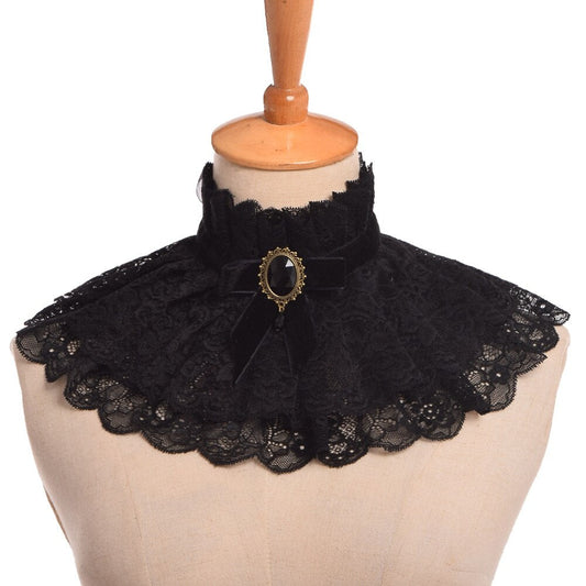 Victorian Lace Collar Oscuro