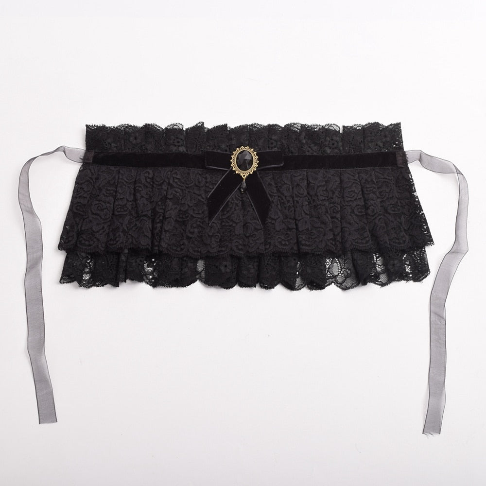 Victorian Lace Collar Oscuro