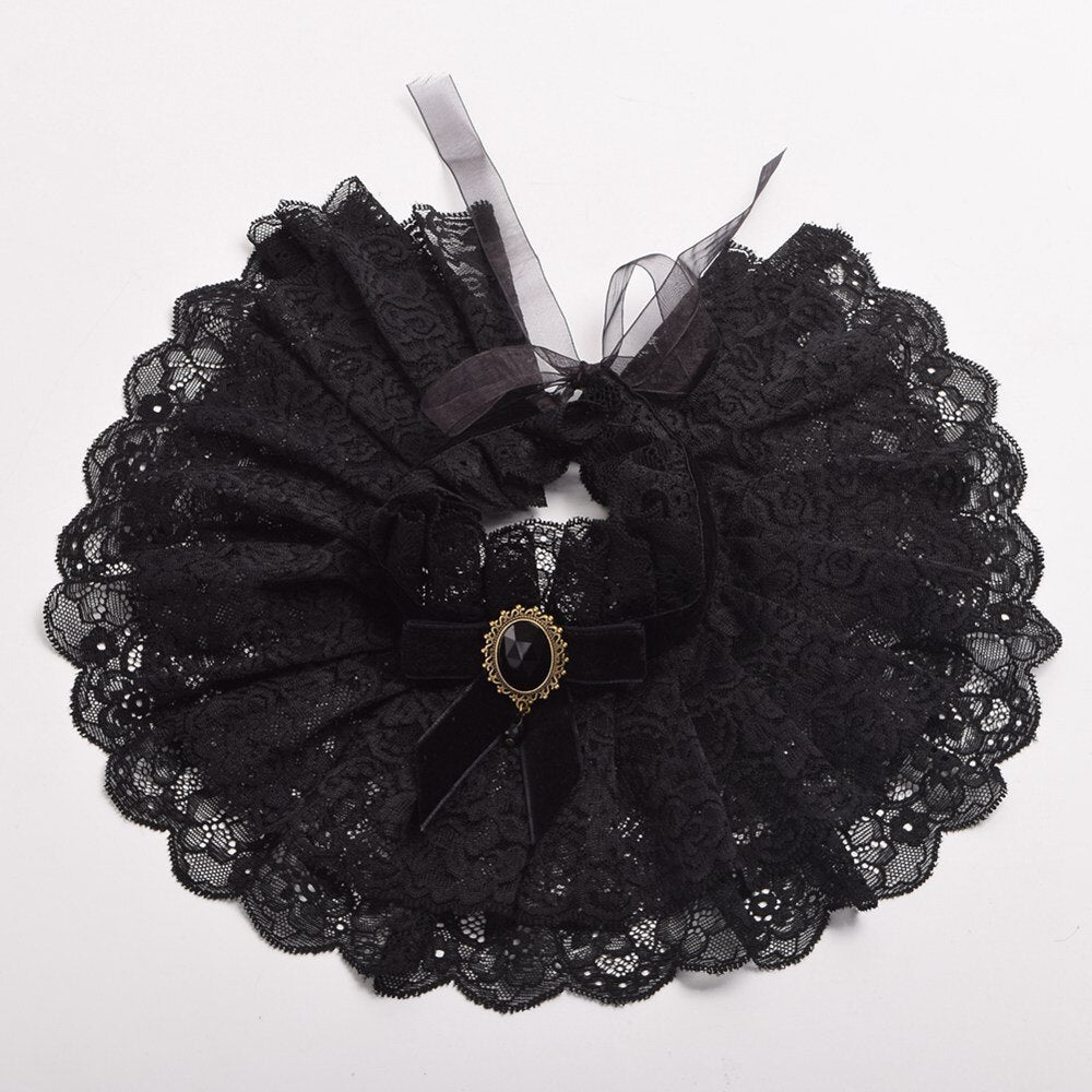 Victorian Lace Collar Oscuro