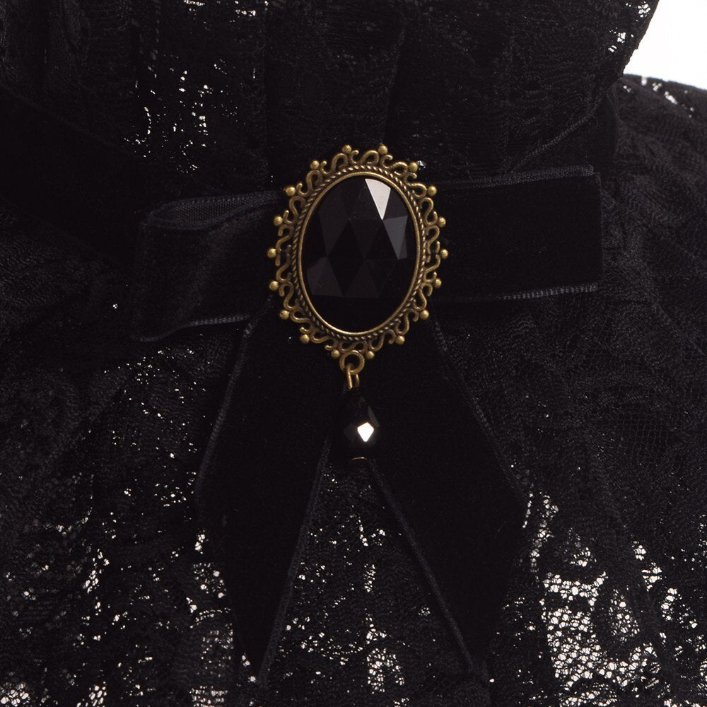 Victorian Lace Collar Oscuro