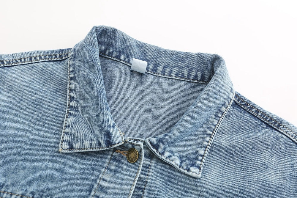 Chaqueta Gótica Oversized Boyfriend Denim