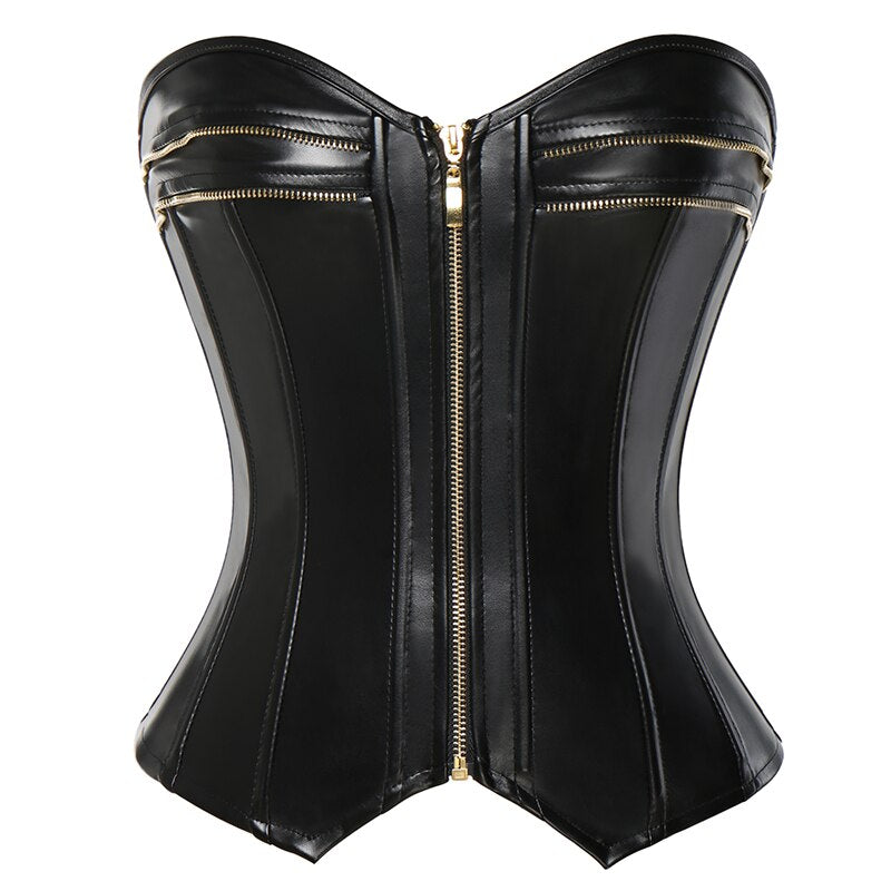 Wonder Goth Cuero Bustier Maldito