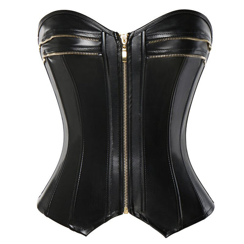 Wonder Goth Cuero Bustier Maldito
