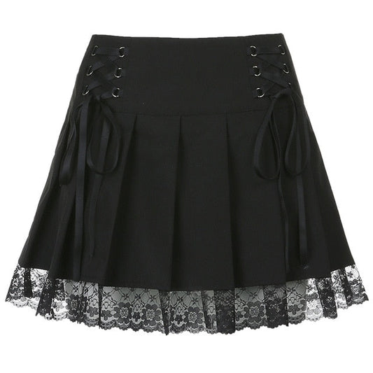 Falda Gótica Aesthetic Lace