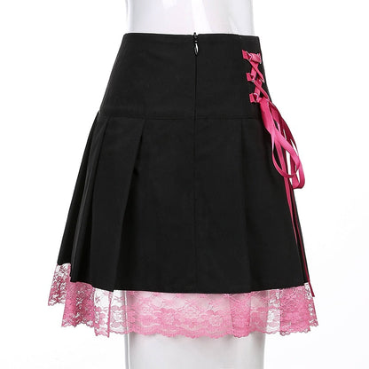 Falda Gótica Aesthetic Lace