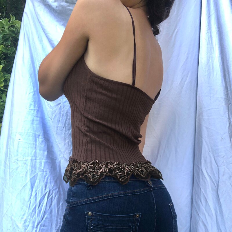 Top Gótico Lace Tank
