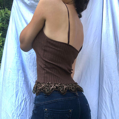 Top Gótico Lace Tank