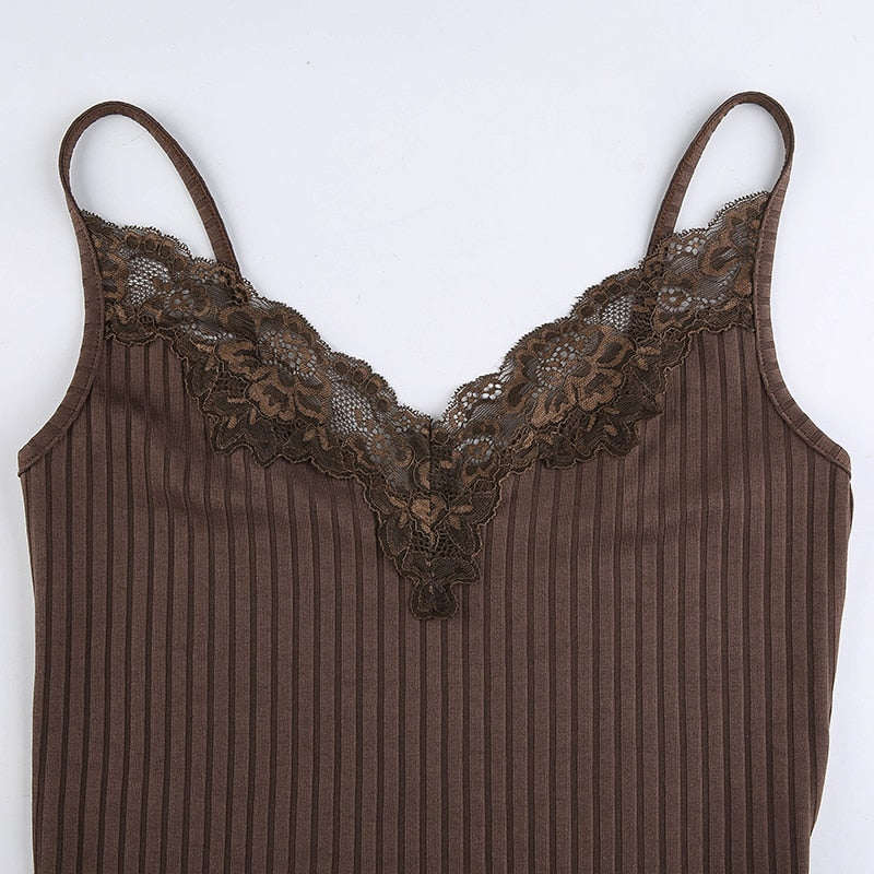 Top Gótico Lace Tank