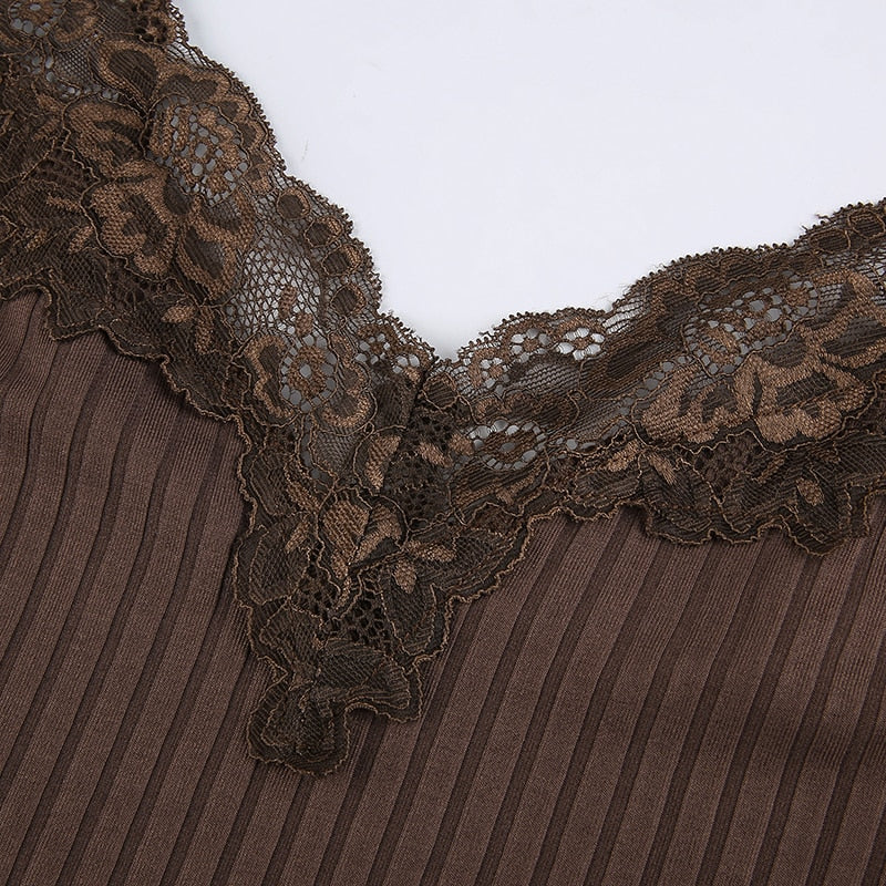 Top Gótico Lace Tank