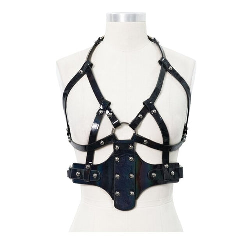 Deluxe Patent Harness Cinturón de Medianoche