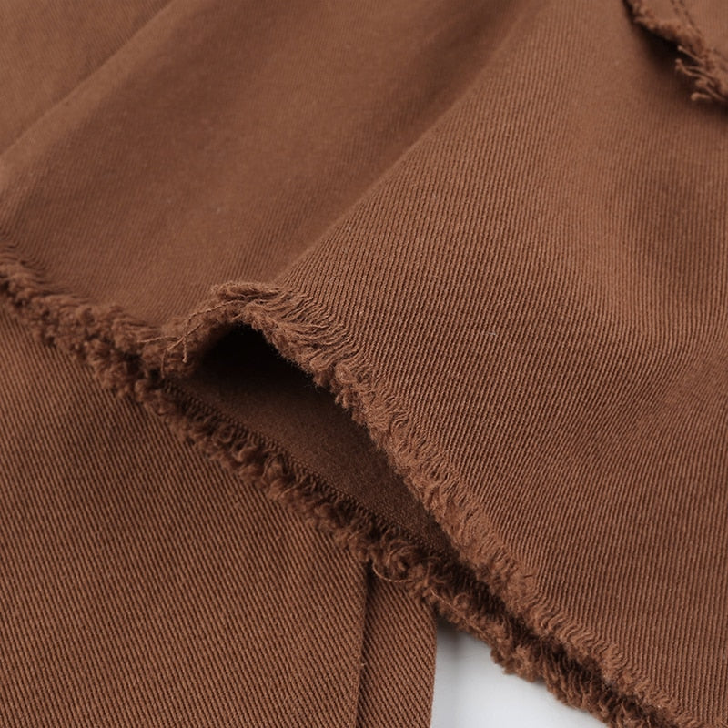 Vaqueros Góticos Brown Floral