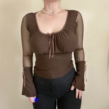 Top Gótico Mesh Anna