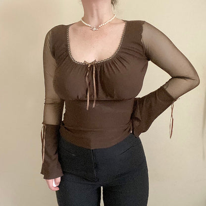 Top Gótico Mesh Anna