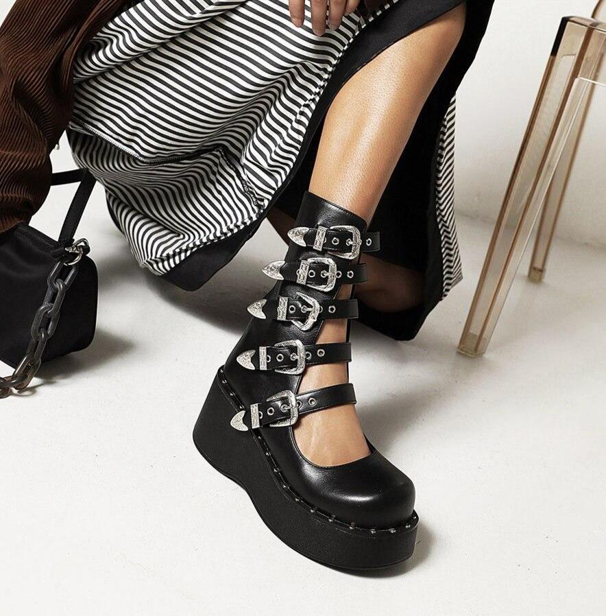 Botas Góticas Open Ankle