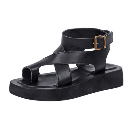 Sandalias Góticas Genuine Leather Toe