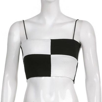 Top Gótico Spaghetti Crop