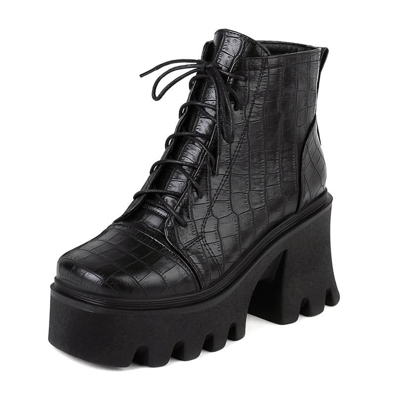 Botas Góticas Leather Vanessa